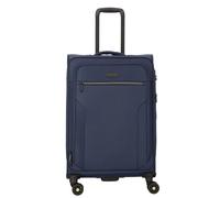 d&n Travel Line 9704 4 roulettes Trolley M 68 cm avec soufflet d'extension bleu