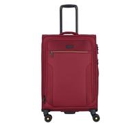 d&n Travel Line 9704 4 roulettes Trolley M 68 cm avec soufflet d'extension rouge
