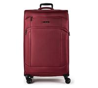 d&n Travel Line 9804 4 roues Valise cabine L 78 cm avec soufflet d'extension rouge