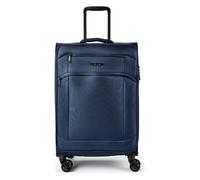 d&n Travel Line 9804 4 roues Valise cabine M 68 cm avec soufflet d'extension bleu