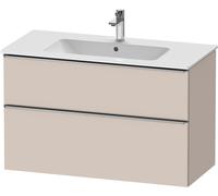 D-Neo Duravit Meuble sous-lavabo suspendu, 1010x625x462mm, 1 tiroir, avec poignée acier inox brossé, DE4363070910000, Couleur: DÃ©cor taupe mat