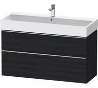 D-Neo Duravit Meuble sous-lavabo suspendu, 1184x625x442mm, 1 tiroir, avec poignée acier inox brossé, DE4375070160000, Couleur: Décor chêne noir mat