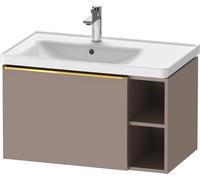 Duravit Duravit Meuble sous-lavabo D-Neo 78,4x45,2 cm, 1 tiroir, or poli/Basalt mat Quantité:1