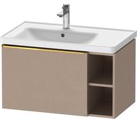 Duravit Duravit Meuble sous lavabo D-Neo 78,4x45,2 cm, 1 tiroir, gauche, or poli/lin Quantité:1