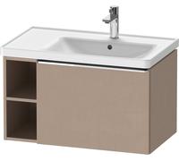 Duravit Duravit Meuble sous lavabo D-Neo 78,4x45,2 cm, 1 porte, Beck. droite, chrome/lin Quantité:1