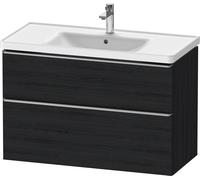 D-Neo Duravit Meuble sous-lavabo suspendu, 984x625x452mm, 1 tiroir, avec poignée acier inox brossé, DE4356070160000, Couleur: Décor chêne noir mat