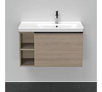 Duravit -vasque match0 D-Neo DE425703535 78,4 x 45,2 cm, chêne Terra, mural, 2000 , élément étagère sur le côté