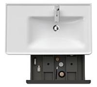 D-Neo Duravit vasque DE425707575 78,4 x 45,2 cm, Lin , fixation murale, 2000 , élément étagère sur le côté