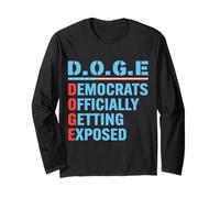 D.O.G.E Department of Government Efficiency Hommes Femmes Manche Longue