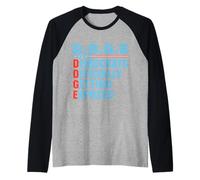 D.O.G.E Department of Government Efficiency Hommes Femmes Manche Raglan