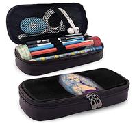 D-O-L-L-Y Parton Trousse à crayons en cuir imperméable grande capacité avec fermeture éclair pour garçons, filles, adolescents, adultes, école, travail
