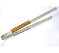 D.O.M.® Big Dady Pince à barbecue en aluminium avec poignées en bois d'olivier 50 cm Sans gravure