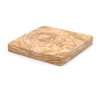 D.O.M. Bloc de dessous de verre en bois d'olivier