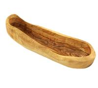 D.O.M.® Corbeille à pain rustique en bois d'olivier env. 30 cm