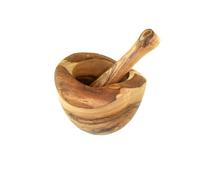 D.O.M.® Mortier rustique en bois d'olivier 12 cm
