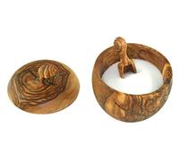 D.O.M. Olive Wood Salt Keeper with Salzschippchen