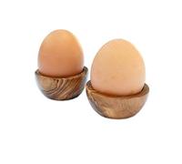 D.O.M. Piccolo Lot de 12 coquetiers en bois d'olivier - Individuels et en kit, également avec support