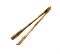 D.O.M. Pince à barbecue en bois d'olivier 36 cm de long - Sans gravure