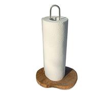 D.O.M.® Porte-rouleau d'essuie-tout design en bois d'olivier
