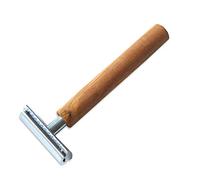D.O.M. Rasoir de sécurité classique avec manche en bois d'olivier (avec manche "Watzmann")