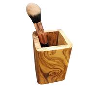 D.O.M. Tasse à ustensiles Carrée Petite En Bois D’Olive 12 cm
