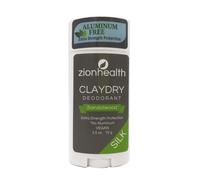 D odorant v g talien ClayDry Silk au bois de santal Zion Health, b ton de 79 g
