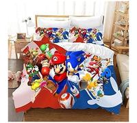 D Parure De Lit Housse De Couette Parure De Lit Housse De Couette Akita Aigle Super Mario Bros Taille (X Cm) Ensemble Pi¿¿Ces Housse De Couette + Ta