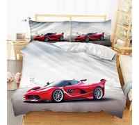 D Parure De Lit Housse De Couette Parure De Lit Housse De Couette D Imprim¿¿ Housse Couette Et Taie- Ferrari Fxx K-Tr¿¿S Grand (Xcm) Extra Large : Hous