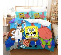 D Parure De Lit Set De Housse De Couette En Bob L'¿¿Ponge Taille (X Cm), Un Lot De Pi¿¿Ces De Housse De Couette + Pi¿¿Ce De Taie D'oreiller A