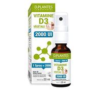 D plantes D.PLANTES - Vitamine D3 2000 UI - Complément Alimentaire en Spray - Immunité, Ossature Normale - Boost en Vit. - Origine Végétale - Vegan - 20 ml