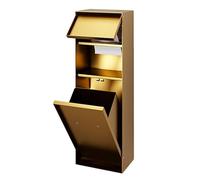 d Porte-papier toilette encastré en acier inoxydable avec porte-brosse de toilette pour salle de douche, espaces publics et parcs