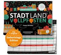 D & R Denkriesen STADT LAND VOLLPFOSTEN® - GEBURTSTAGS EDITION - Joyeux anniversaire. - A4 DENSL2019
