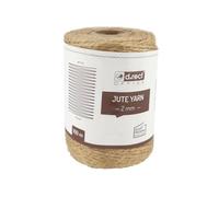 D.RECT 100 m de Corde de Jute Naturelle Brune, Ficelle D'emballage Ruban Cadeau, Corde de Bricolage, 2 mm D'épaisseur, Pour : Emballage, DIY Artisanat, Fleuristerie, Décoration, Jute Yarn, 100 m