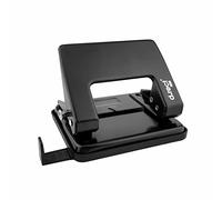 D.RECT 1020 - Perforatrice 2 Trous | Capacité de 20 feuilles | Perforateur en Métal, Couleur aléatoire | Réglette de Guidage