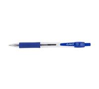 D.RECT 294 Stylo à bille avec poignée ergonomique caoutchoutée pour bureau et ménage Largeur de trait 0,7 mm Bleu