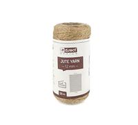 D.RECT 50m de Corde de Jute Naturelle Brune | Ficelle d'emballage Ruban Cadeau | Corde de Décoration | 1,2mm D'épaisseur | pour : Emballage, DIY Artisanat, Fleuristerie, Décoration, (800154)