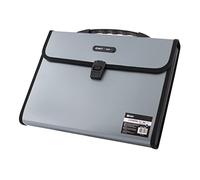 D.RECT 5570 Fardes à Compartiments avec Poignée | Fardes de Classement Extensibles | Portables Fardes de Documents | pour la Maison, L'école et le Travail | 12 Compartiments A4 | Bleu