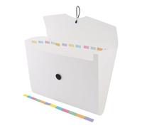 D.RECT 5580 - Trieur Extensible 12 Poches A4 | Extensible Classeur Documents | Accordéon Classeur Pochettes Porte-documents, blanc