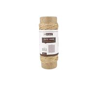 D.RECT 800197 Cordon en Jute Naturel Marron 10 m | Cordon d'emballage pour Cadeau, Bricolage, Décoration, 1,2 mm d'épaisseur