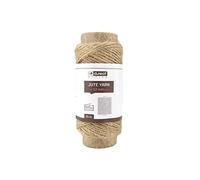 D.RECT 800198 Cordon en Jute Naturel Marron 25 m | Cordon d'emballage pour Cadeau, Bricolage, Bricolage, décoration, 1,2 mm d'épaisseur