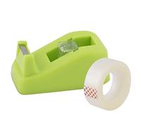 D.RECT 8005 Dévidoir de Ruban Adhésif Vert de Qualité Supérieure - Largeur Jusqu'à 19 mm, Longueur 33 m - Avec 1 Rouleau de Film D.RECT Tape 19 mm x 33 m