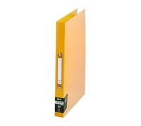 D.RECT A4 Ring Binder 2 Ring 35mm Spine - Durable PP Lever Arch File Folder with Inside Pocket - Yellow