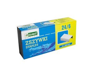 D.RECT Agrafes 24/6 Agrafes pour Agrafeuses de Bureau 10 x 1000 Pièce