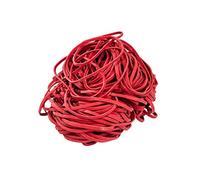 D.RECT Bande Élastique 1.3x4mm 1/2 Circonférence 160mm | Bandes Élastiques pour le Ménage, le Travail, le Bureau | Réutilisable, Durable | Stable Sac de 1kg | Rouge