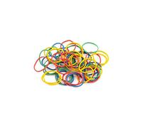 D.RECT Bande Élastique 1.5x1.5mm 1/2 Circonférence 40mm | Bandes Élastiques pour le Ménage, le Travail, le Bureau | Réutilisable, Durable | Stable Sac de 1kg | Couleurs Mélangées