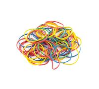 D.RECT Bandes élastiques 100 g assortiment Ø40 mm haute résistance et flexibilité pour bureau et maison