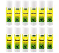 D.RECT Bâton de Colle PVA 12 x 15 g - sans Odeur, Lavable - our Papier, Carton, Photos et Tissu - Application propre et Uniforme