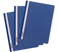 D.RECT Chemise A4 PP sans perforation Bleu Foncé - Chemise transparente Pack de 25 AVR