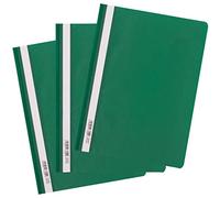 D.RECT Chemise A4 PP sans perforation Vert - Chemise transparente Pack de 25 AVR