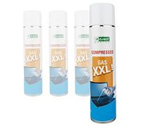 D.RECT Compressed Air Spray 4 x 600 ml Cleaning Spray Cleaner Compressed Air Cleaner for Cleaning Keyboard, Computer, Camera, Mobile Phone